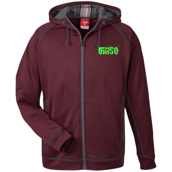 GIHSO Men's Heathered Performance Hooded Jacket